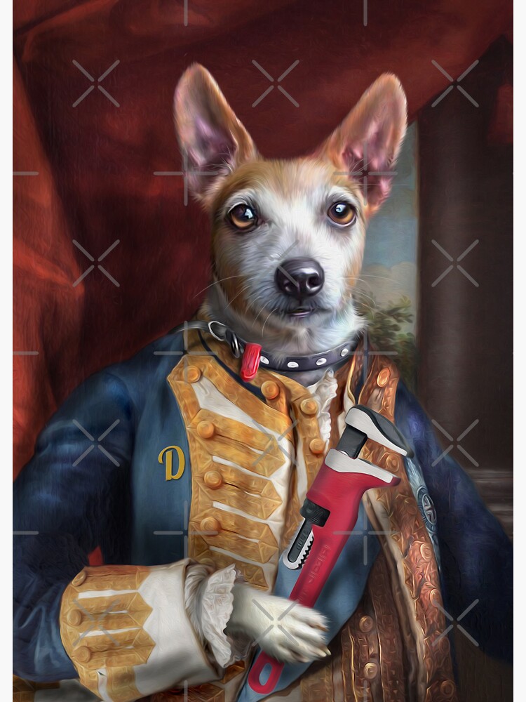 Artwork view, Dog Portrait - Dingo designed and sold by carpo17
