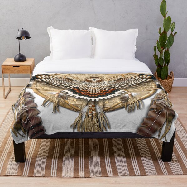Red-Tail Hawk Dreamcatcher Mandala Manta