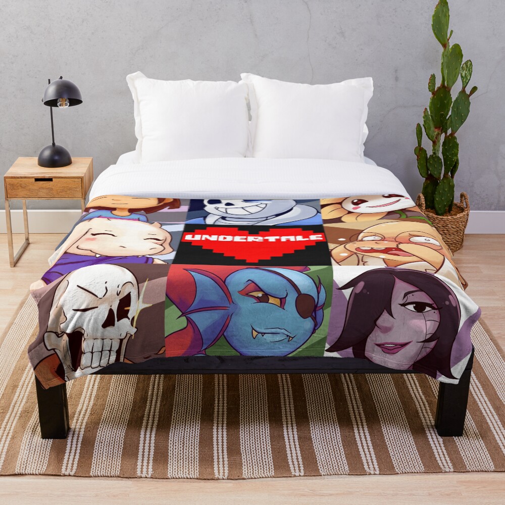 "Undertale" Throw Blanket for Sale by stosmenes Redbubble