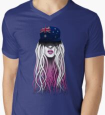 World Rebellion 2016 – AUSTRALIA Men's V-Neck T-Shirt
