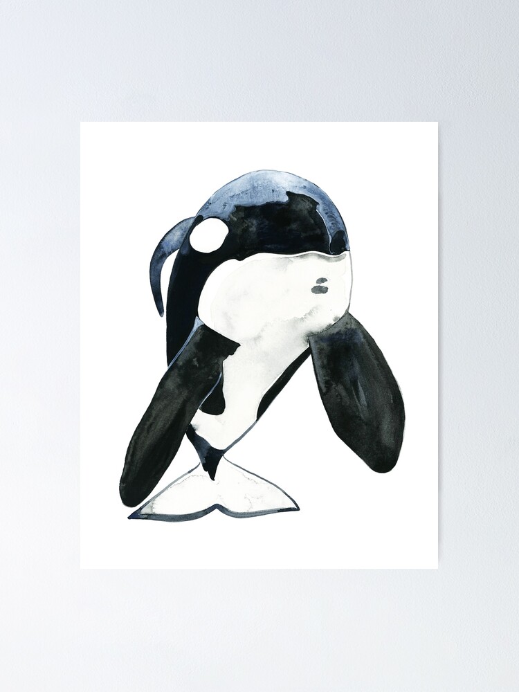 "Keiko the Orca" Poster for Sale by michellefleurk Redbubble