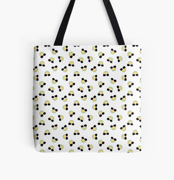 Cheerful rainbow pattern All Over Print Tote Bag