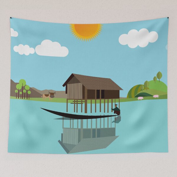 Item preview, House above the water designed and sold by Design4uStudio.