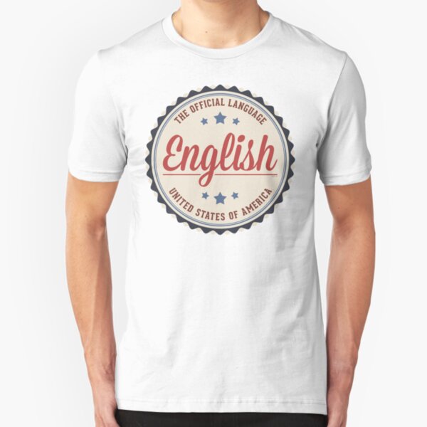 USA Official Language Slim Fit T-Shirt