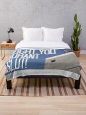 Dwight You Ignorant Slut ,In Color - Throw Blanket