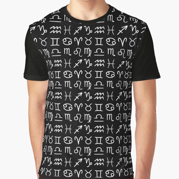 What's your Sign? Astrology Horoscope Zodiac Pattern Graphic T-Shirt