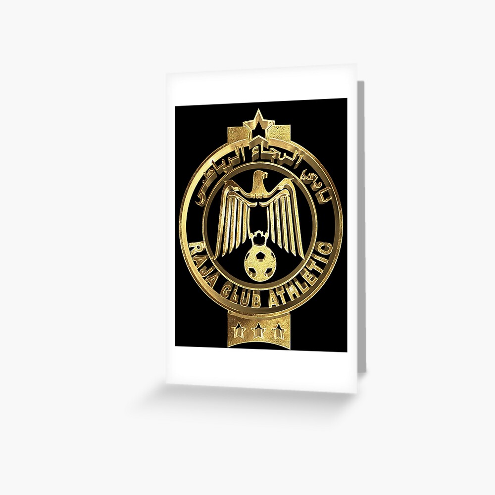 Raja Club Athletic Casablanca Gold Postcard By Under Thetable Redbubble