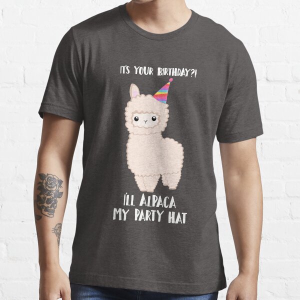 Item preview, ALPACA Birthday Shirt! Party Hat Animal Birthday Puns designed and sold by JTBeginning-x.