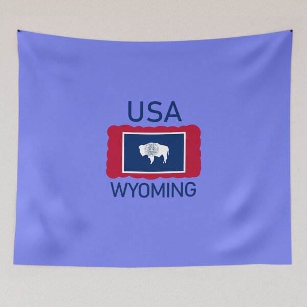 Item preview, Wyoming USA State Flag design designed and sold by GetItGiftIt.