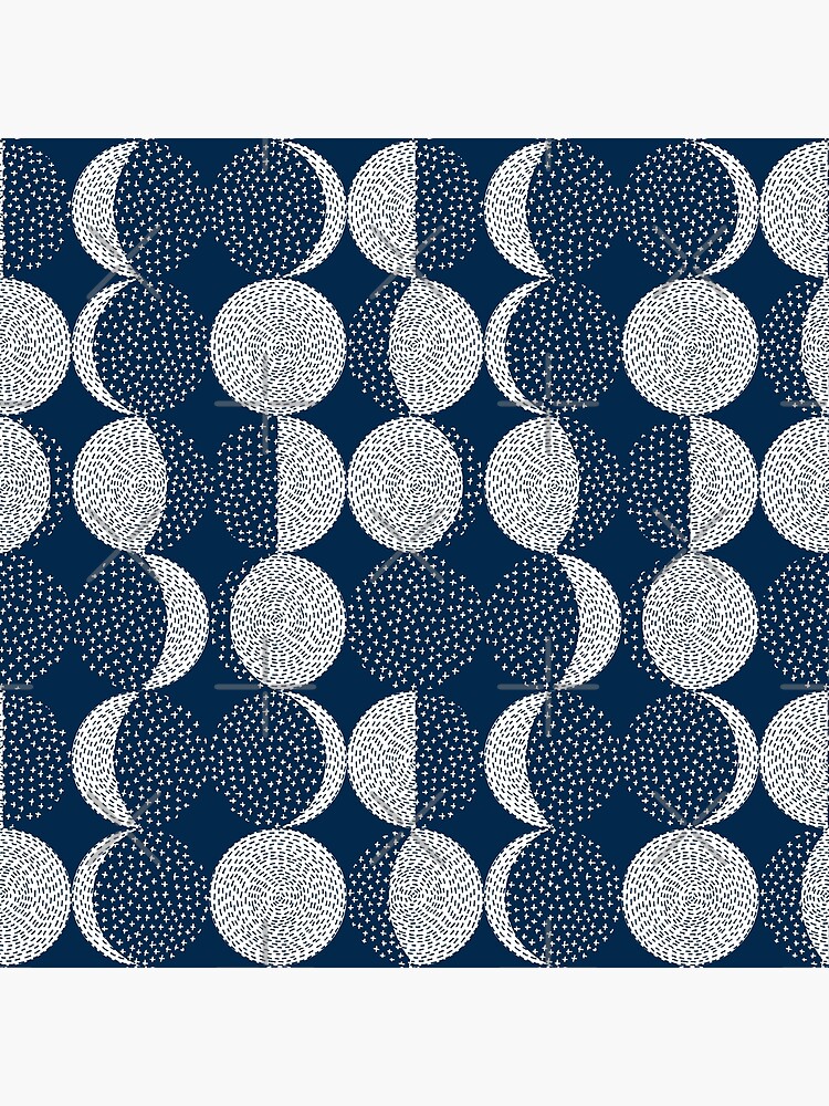 Moon Phases / repeat pattern by marketastengl