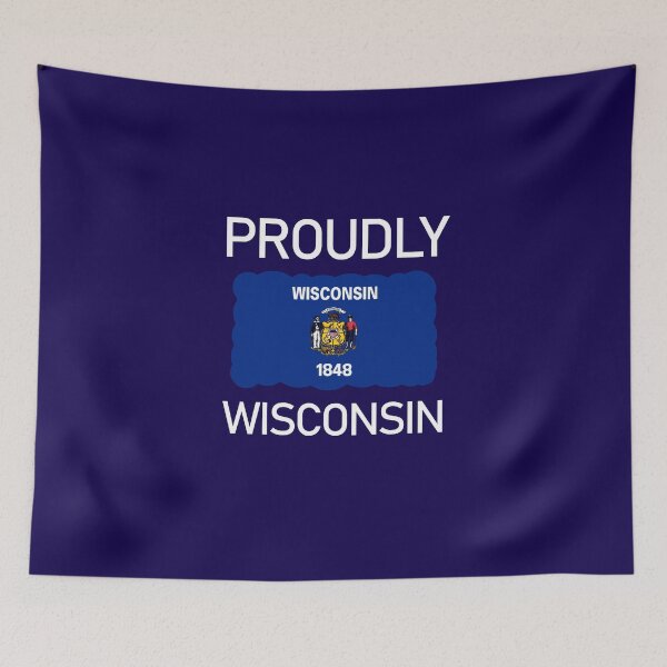Item preview, Wisconsin State Flag design designed and sold by GetItGiftIt.