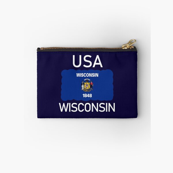 Item preview, Wisconsin USA State Flag design designed and sold by GetItGiftIt.