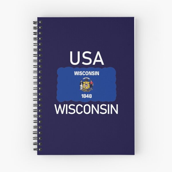 Item preview, Wisconsin USA State Flag design designed and sold by GetItGiftIt.