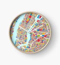 Reloj New York City Street Map