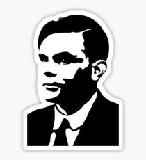 Black and White Turing Sticker
