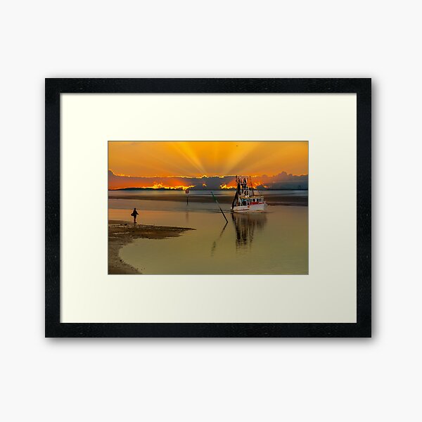 Trawler Returning Framed Art Print