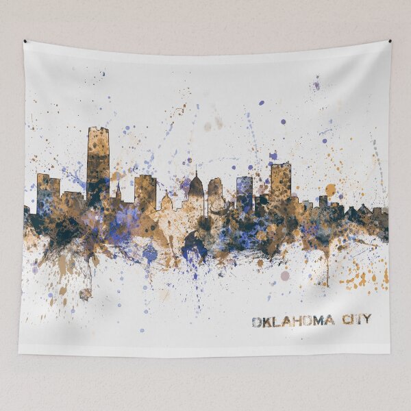 Aperçu de l'œuvre Oklahoma City Skyline créée et vendue par ArtPrints.