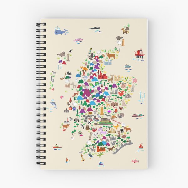 Item preview, Animal Map of Scotland for children and kids designed and sold by ArtPrints.