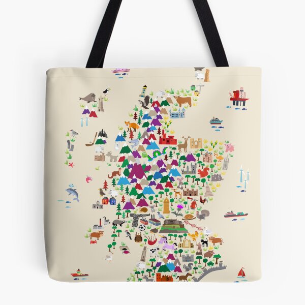 Item preview, Animal Map of Scotland for children and kids designed and sold by ArtPrints.