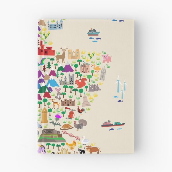 Item preview, Animal Map of Scotland for children and kids designed and sold by ArtPrints.