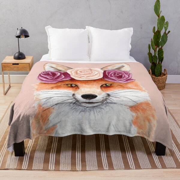 Item preview, Fox with Flowercrown - Watercolour Painting designed and sold by Pattokarts.