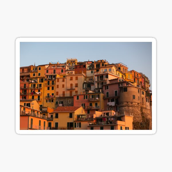 Cityscape of Cinque Terre Sticker