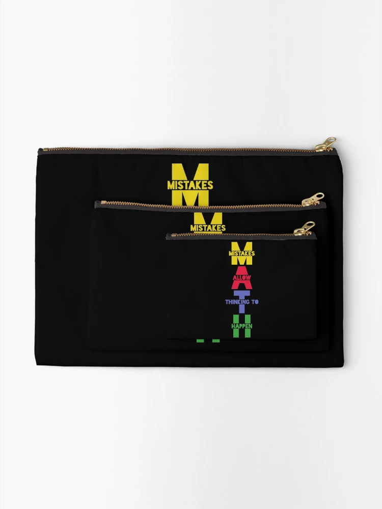 Thumbnail 2 of 4, Zipper Pouch, Math Math Math designed and sold by 4tomic.