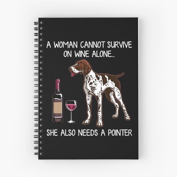Item preview, Pointer and wine Funny Dog  designed and sold by TeeDoozy.