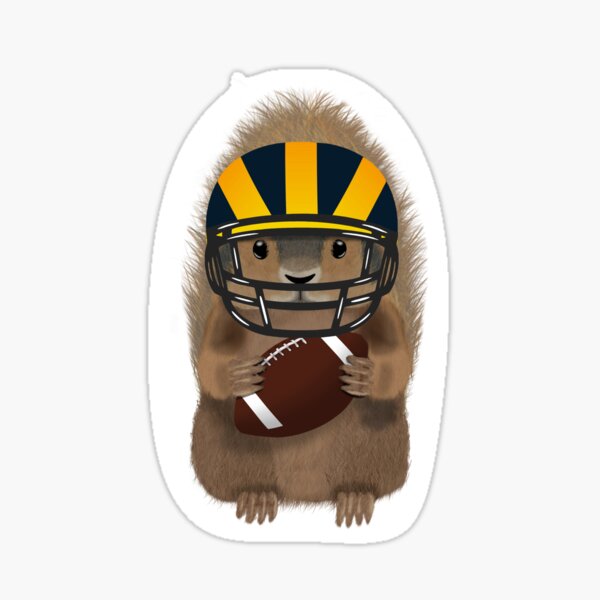 College Football Squirrel Sticker