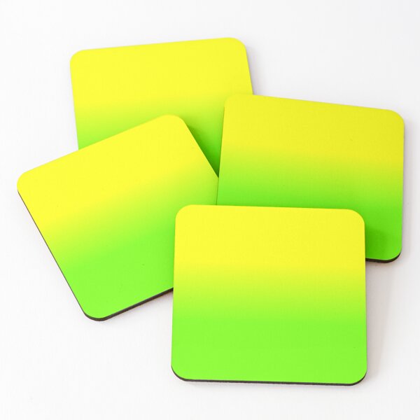 Item preview, Neon Yellow and Neon Yellow Green Ombré  Shade Color Fade  designed and sold by podartist.