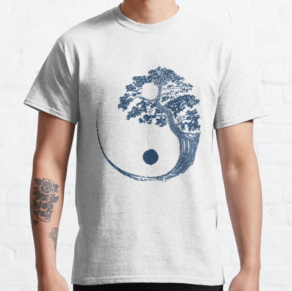 Yin Yang Bonsai Tree Japanese Buddhist Zen Classic T-Shirt
