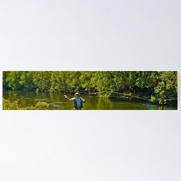 Fly Fishing Mitta Mitta River NE Victoria Australia Poster