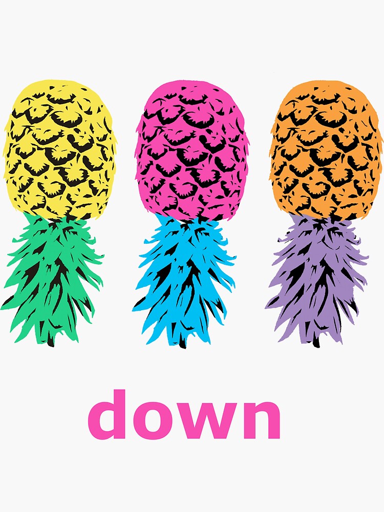 "Swinger Pineapples" Sticker for Sale by nealstarkey Redbubble