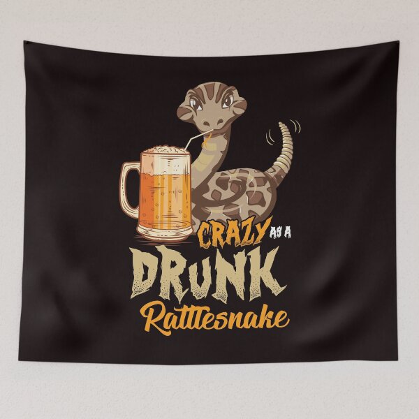 Item preview, Savvy Turtle Crazy As A Drunk Rattlesnake designed and sold by SavvyTurtle.