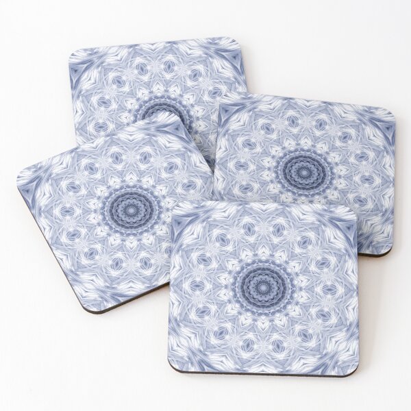 Item preview, Blue lacy flower pattern designed and sold by derbyshireduck.
