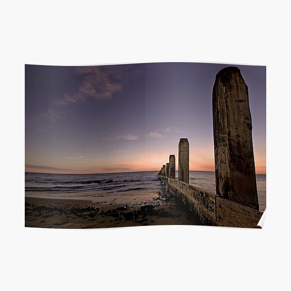 Redcar Groyne Landscape Poster