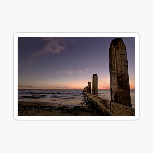 Redcar Groyne Landscape Sticker