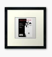 threat level, Framed Print