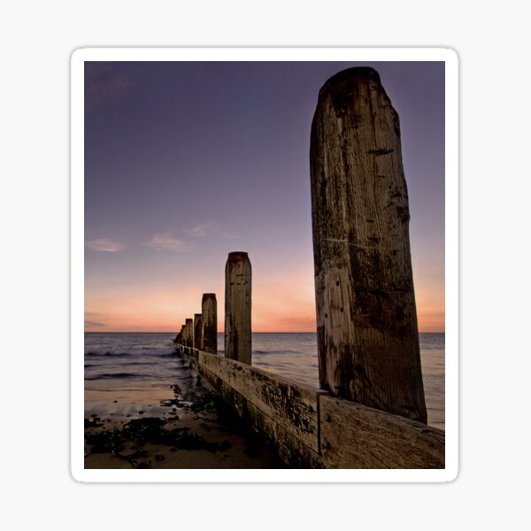 Redcar Groyne Portrait Sticker