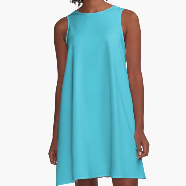 turquoise color dress
