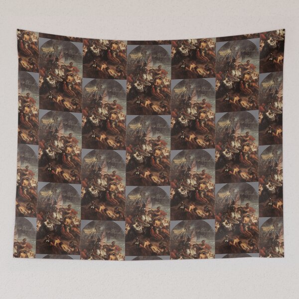 Item preview, Vintage painting of a battle designed and sold by Vintage Designs +.