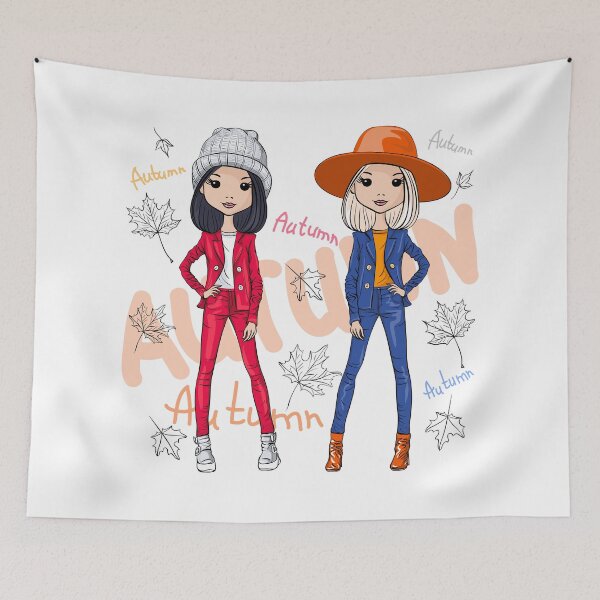 Item preview, Beautiful fashion hipster girls designed and sold by kavalenkavart.