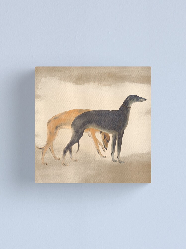 Alternate view of Two Greyhounds Canvas Print