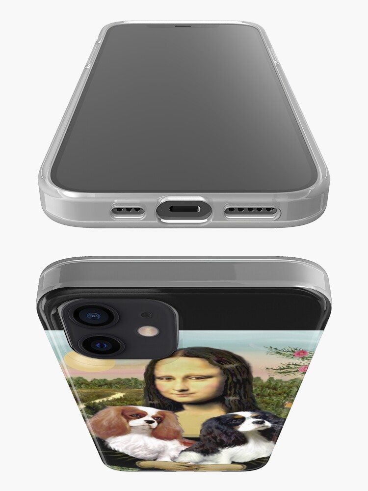 Alternate view of Mona Lisa and her Two Cavalier King Charles Spaniels iPhone Case & Cover