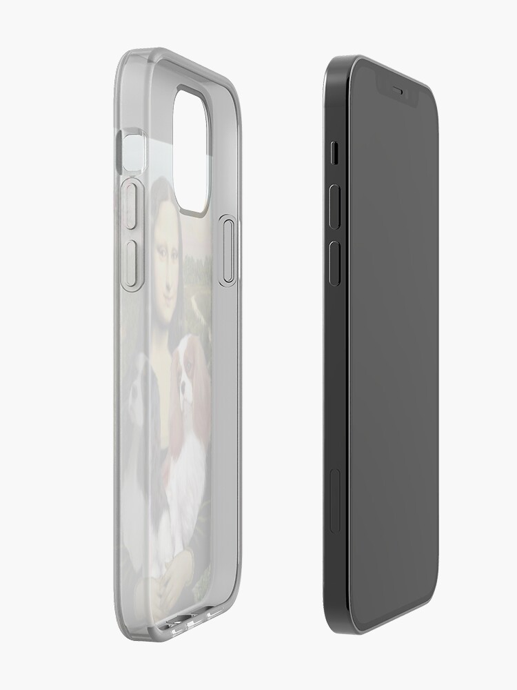 Alternate view of Mona Lisa and her Two Cavalier King Charles Spaniels iPhone Case & Cover