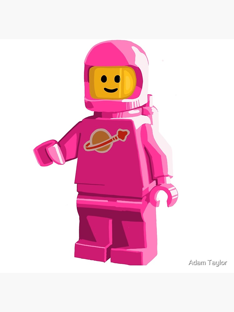 pink lego spaceman