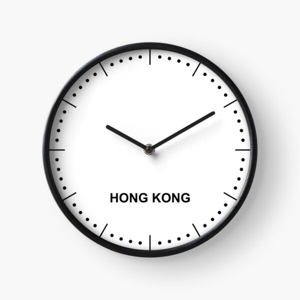 Item preview, HONG KONG Time Zone Newsroom Wall Clock designed and sold by onlytopdesigns.