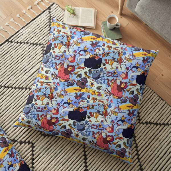 Sword in the stone of King Arthur Floor Pillow