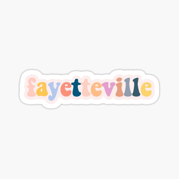 Fayetteville - Pastel Sticker
