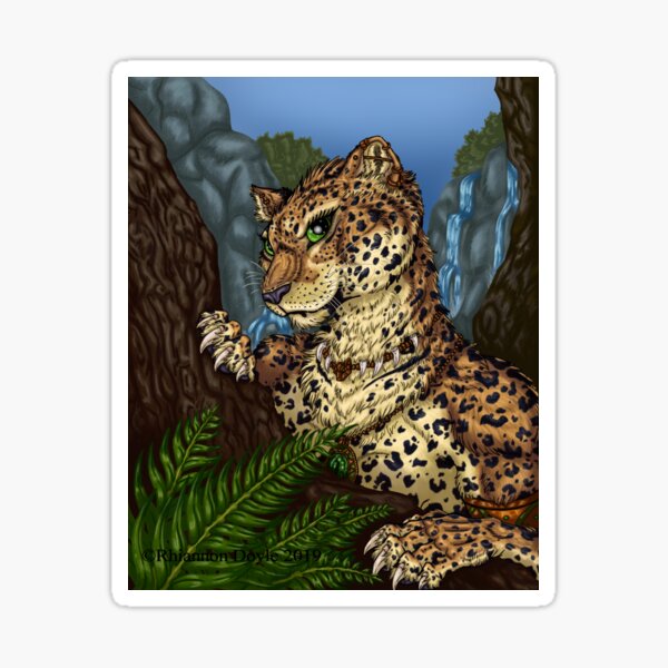 Mysterious Leopardess Sticker